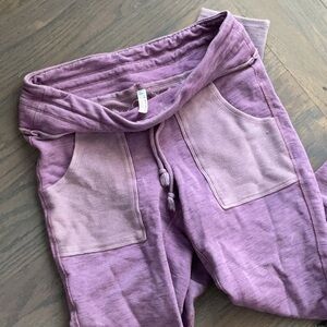 Free People  Purple Jogger Pants